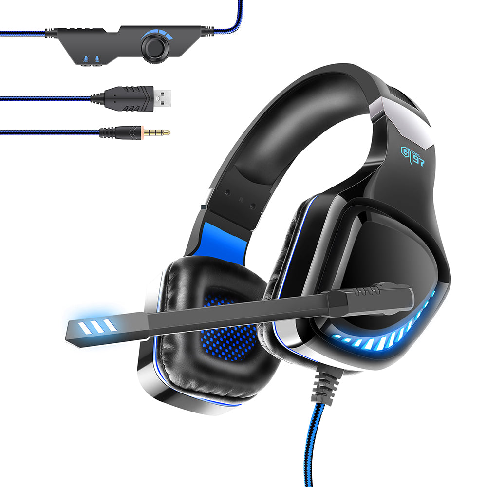 OVLENG GT97 USB+3.5mm Wired Over-Ear Headphone Professional Stereo E-sports Gaming Headset with LED Light OVLENG GT97 USB+3.5mm Wired Over-Ear Headphone Professional Stereo E-sports Gaming Headset with LED Light